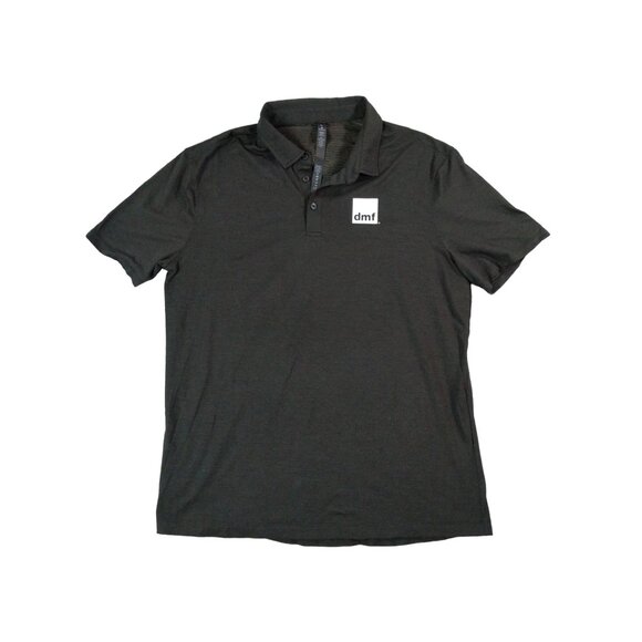 LULULEMON Evolution Short-Sleeve Polo‎ Slim Fit SZ XL Black Sweat-wicking Golf - Picture 1 of 9